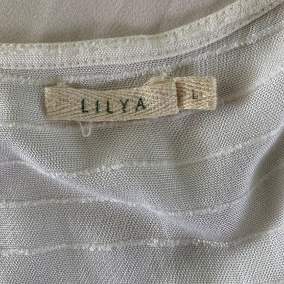 Anthropologie Lilya "Thea" Peplum Knit Long Sleeve top size large v-neck peplum - Picture 6 of 8